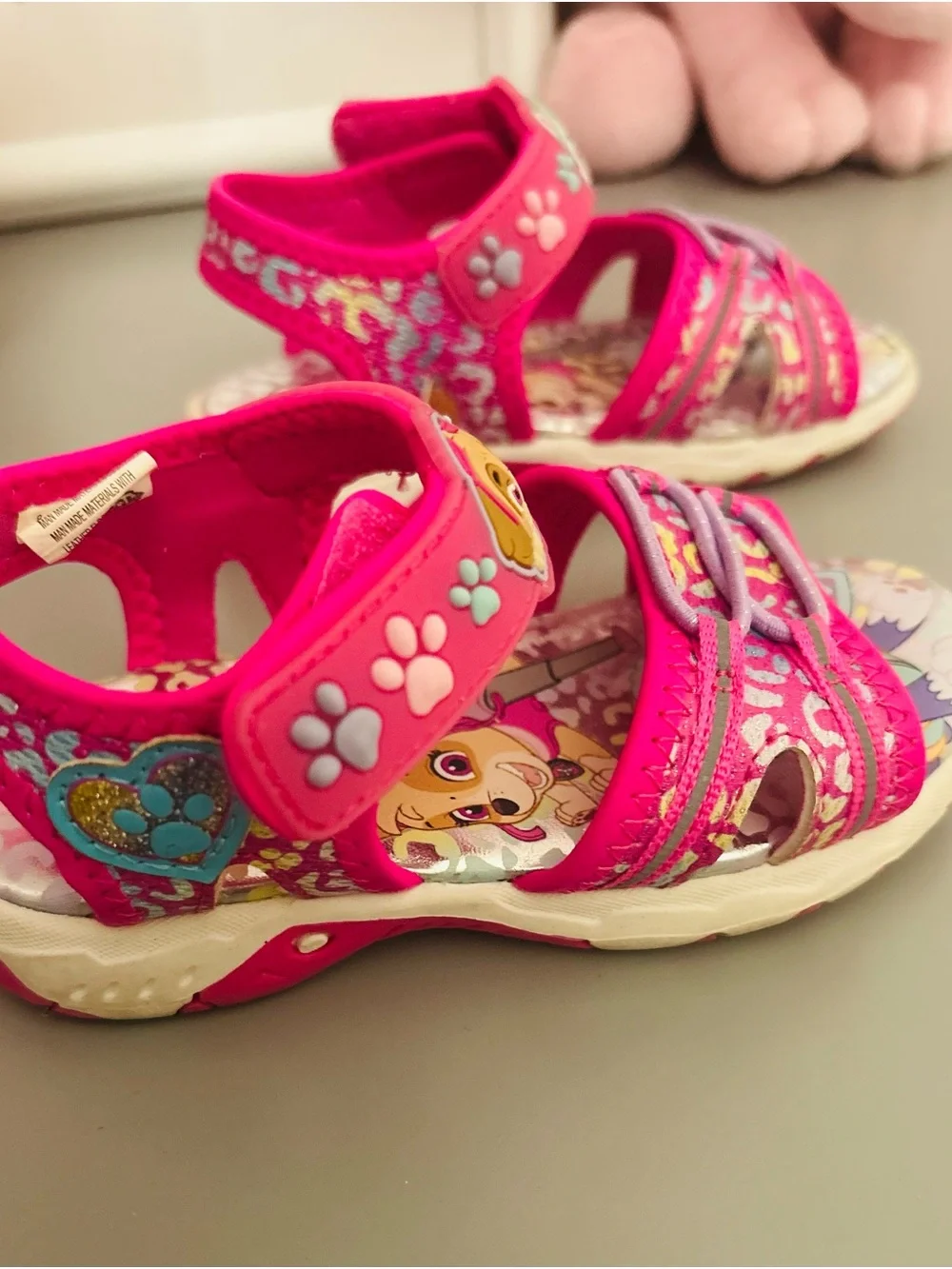 Paw Patrol Girls' Pink Sandals size 8